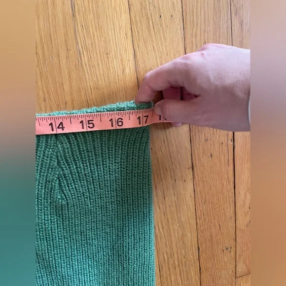 50s Vintage Jantzen Green Knit Skirt - Picture 6 of 10